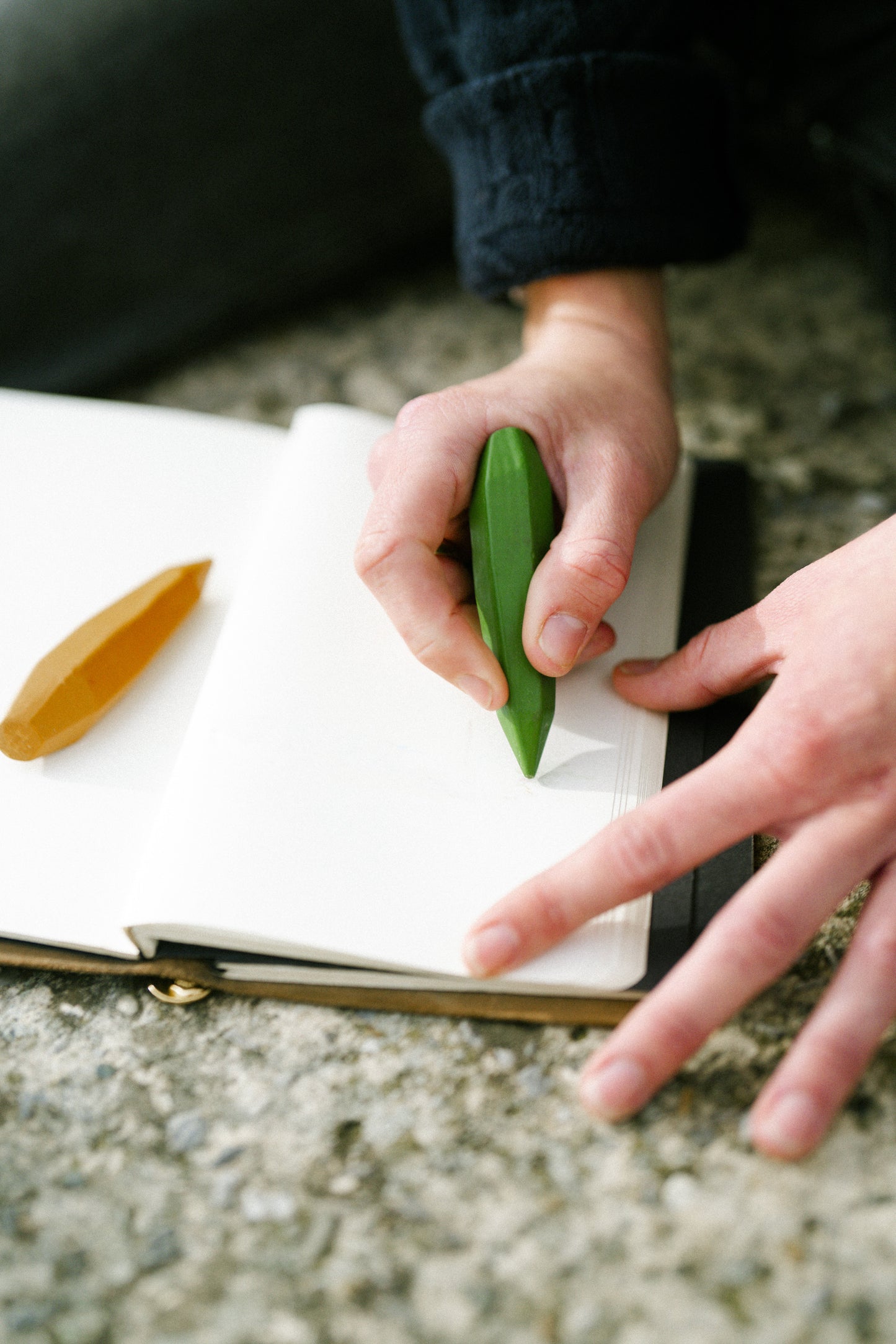 Coffret de 5 crayons de cire naturels - Éveil Créatif