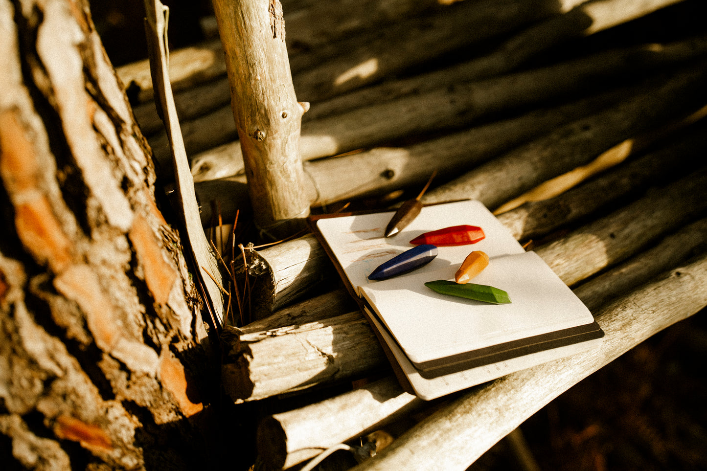 Coffret de 5 crayons de cire naturels